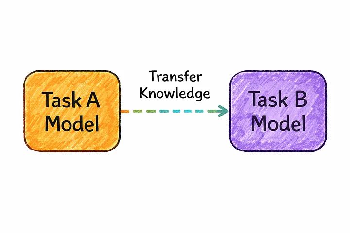 Transferring knowledge from one trained model to a new task